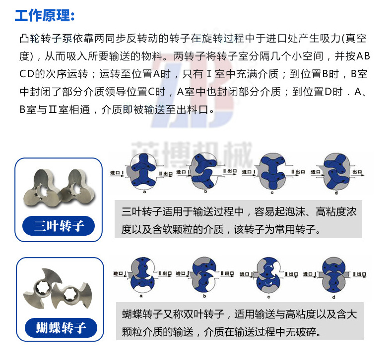 不锈钢凸轮转子泵